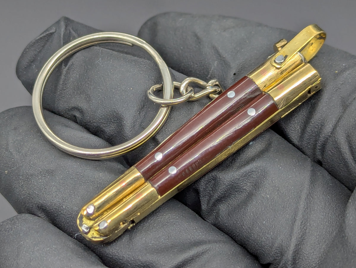 Mini FHM Philippines Handmade Balisong Keyring Brown