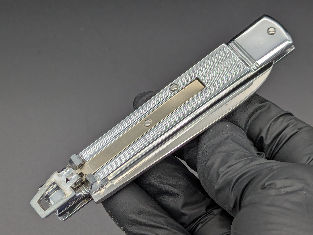 NOS ANTIQUE STAINLESS STEEL BONSA SWITCHBLADE LEVERLOCK KNIFE