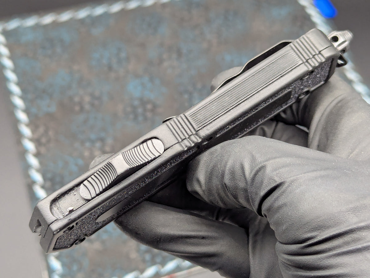 8.5" DOUBLE SERRATED TACTICAL D/A OTF KNIFE