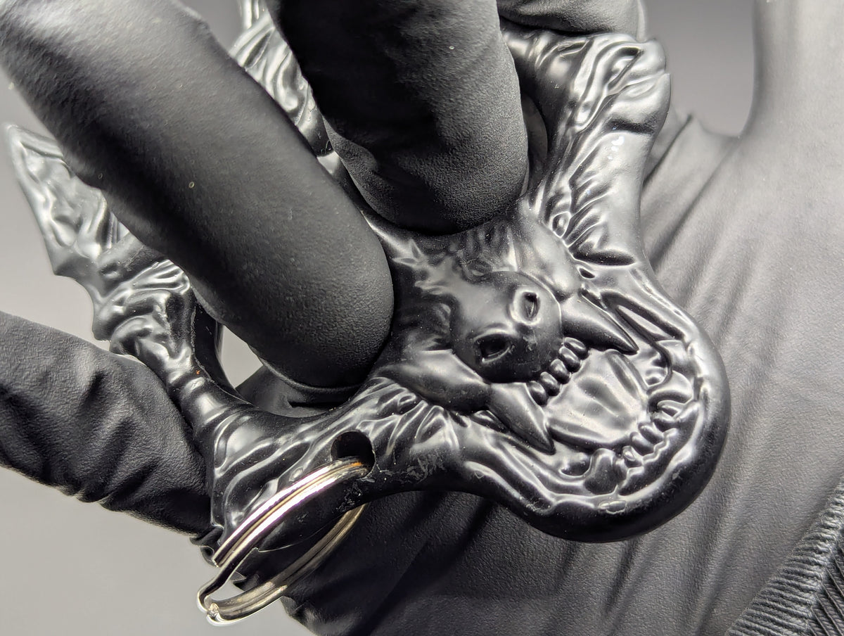 BLACK ABS WEREWOLF SELF DEFENSE KEYRING