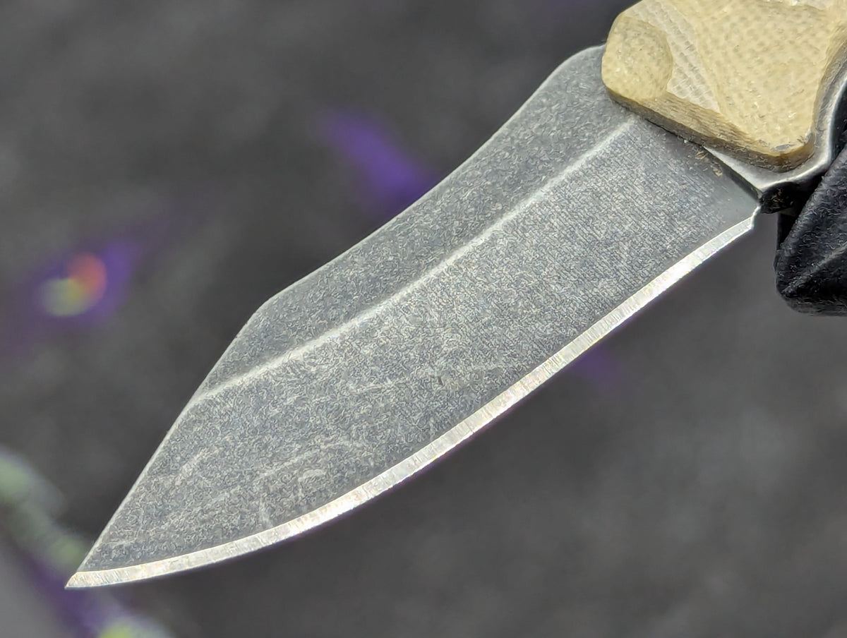 4.75" FULL TANG G-10 DROP POINT NECK KNIFE