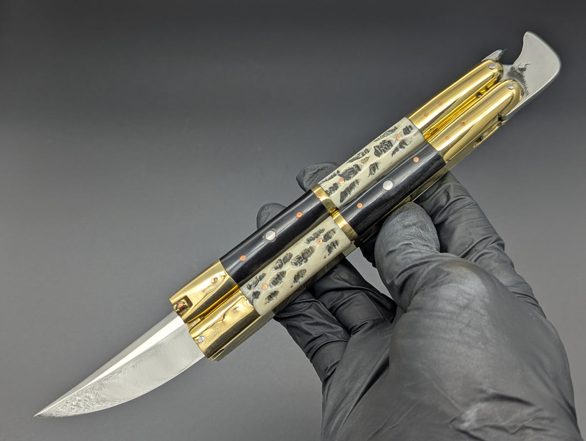 14.25" BUSISI XL BLADE FHM BALISONG RAMBO BF/BN