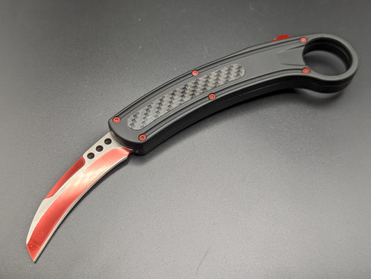 8.25" Red Tac D/A OTF Karambit