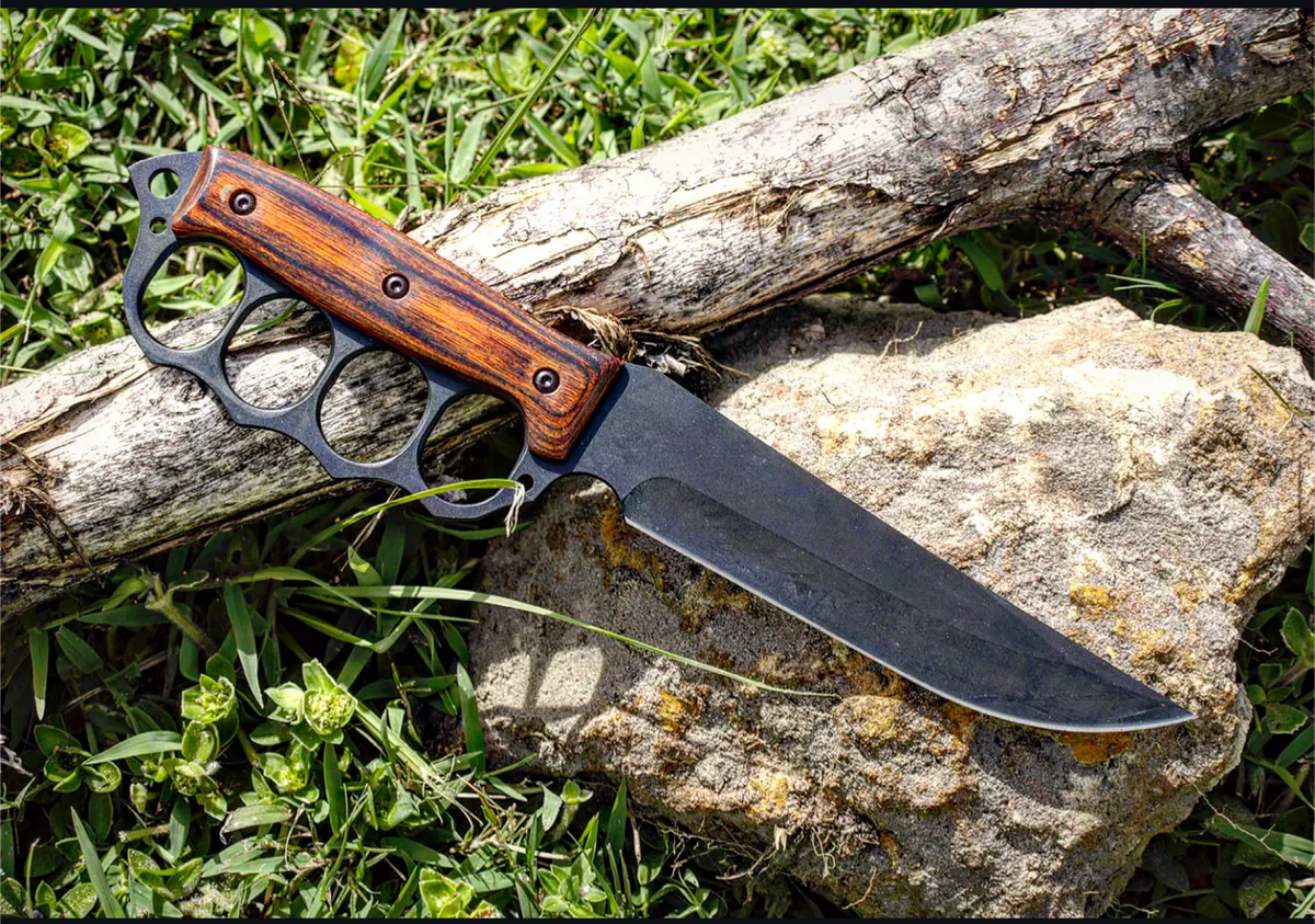12.5" FULL TANG KNUCKLE TRENCH KNIFE
