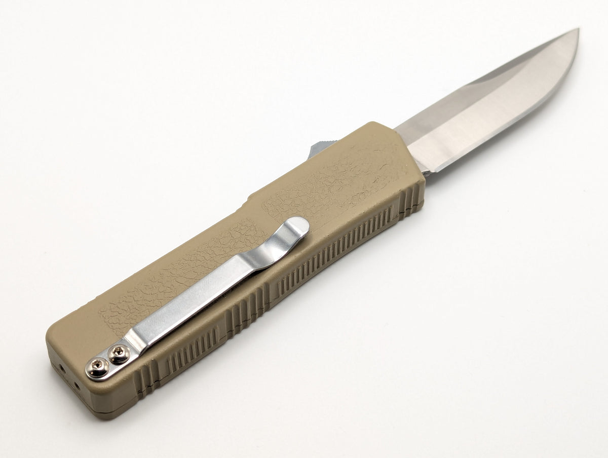 SAND LIGHTNING OTF KNIFE DROP POINT BLADE