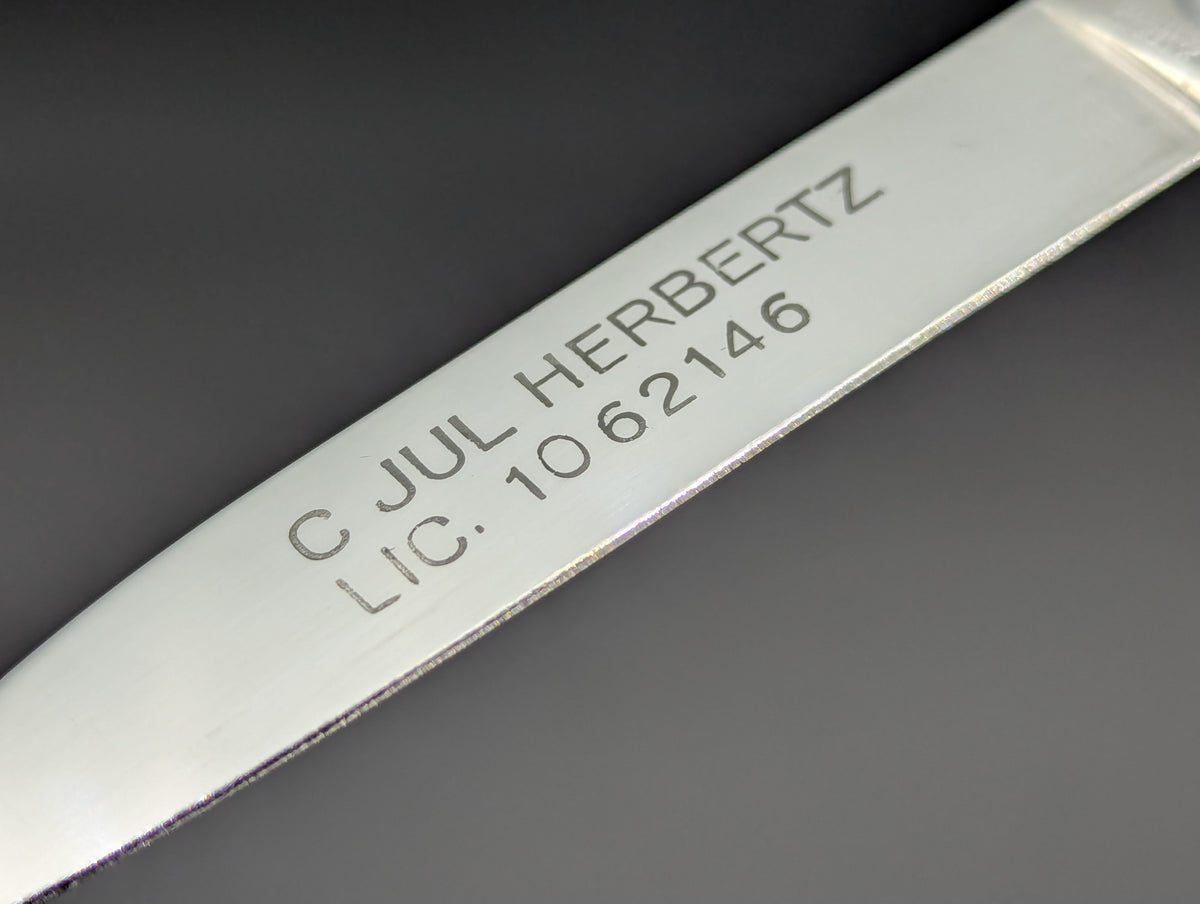 Vintage C.JUL. HERBERTZ Patented D/A Bunny Ear OTF Knife