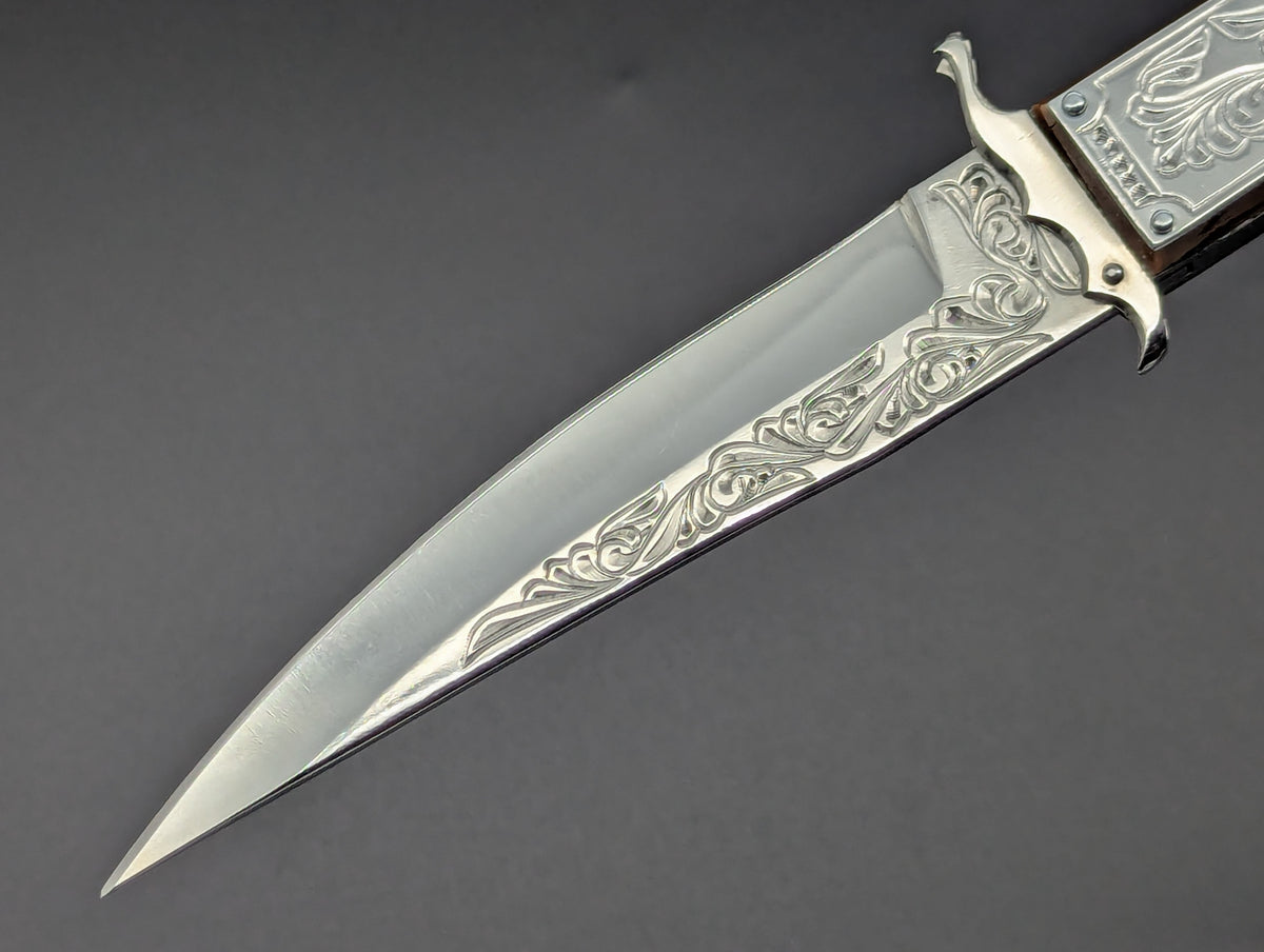 80's Soviet Era Russian Prison Engraved Swinguard Knife